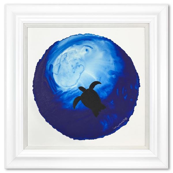 Wyland "Floating to the surface" Original Watercolor on Paper