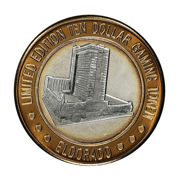 .999 Fine Silver Eldorado Reno, Nevada $10 Limited Edition Gaming Token