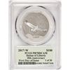 Image 2 : 2017-W $100 American Platinum Eagle Coin PCGS PR70DCAM FDOI Thomas Cleveland Signature