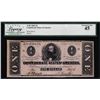 Image 1 : 1862 $1 Confederate States of America Note T-55 Legacy Extremely Fine 45