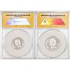 Image 2 : Set of 2014 Proof 1/4 oz & 1/2 oz Platinum JFK Apollo 11 Anniversary Medal ANACS MS69