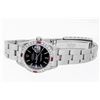 Image 6 : Rolex Ladies Stainless Steel Black Index Ruby and Diamond Datejust Wristwatch