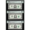 Image 1 : (3) Consecutive 1985 $100 Federal Reserve Notes Fr.2171-G PMG Superb Gem Unc 67EPQ