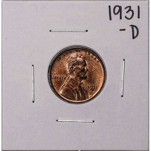 1931-D Lincoln Wheat Cent Coin