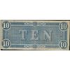 Image 2 : 1864 $10 Confederate States of America Note