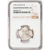 Image 1 : Shipwreck 1745P q Bolivia 4 Reales Silver Coin NGC AU Excavation Recovery