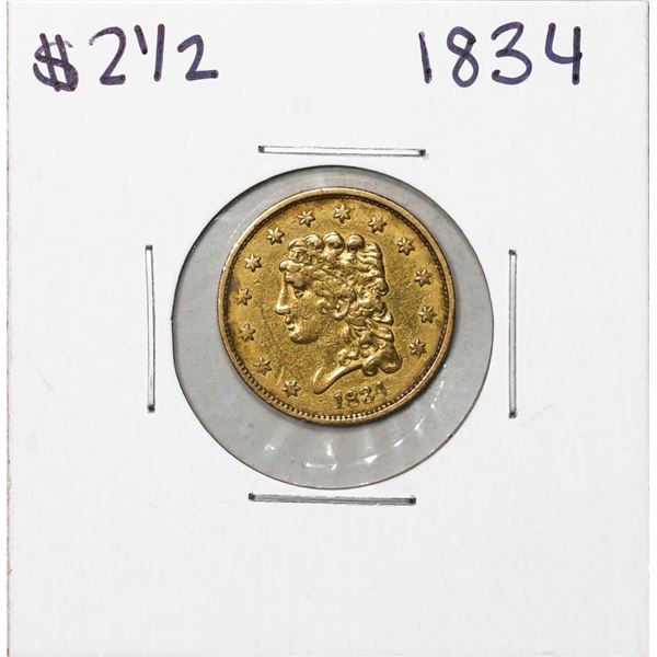 1834 $2 1/2 Classic Head Quarter Eagle Gold Coin