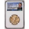 Image 1 : 2021 Type 2 $25 American Gold Eagle Coin NGC MS70 FDOI Reagan Facsimile Signature