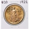Image 1 : 1922 $20 St. Gaudens Double Eagle Gold Coin