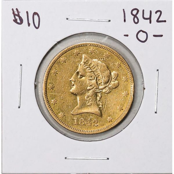 1842-O $10 Liberty Head Eagle Gold Coin