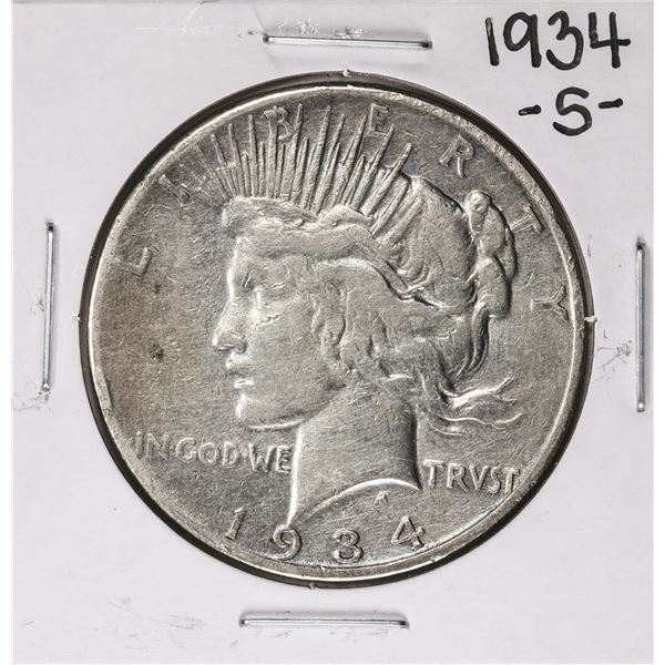 1934-S $1 Peace Silver Dollar Coin