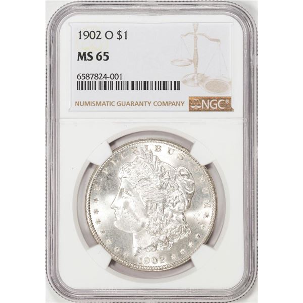 1902-O $1 Morgan Silver Dollar Coin NGC MS65