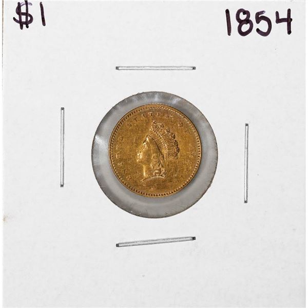 1854 $1 Indian Princess Head Gold Dollar Coin