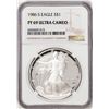 Image 1 : 1986-S Proof $1 American Silver Eagle Coin NGC PF69 Ultra Cameo