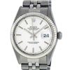Rolex Mens Stainless Steel Silver Index Datejust Wristwatch