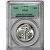1945 Walking Liberty Half Dollar Coin PCGS MS65 Old Green Holder