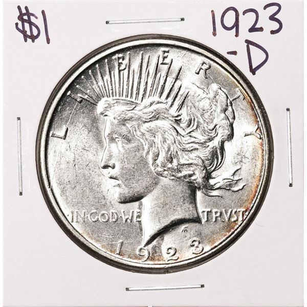 1923-D $1 Peace Silver Dollar Coin