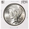 Image 1 : 1934 $1 Peace Silver Dollar Coin