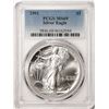 Image 1 : 1991 $1 American Silver Eagle Coin PCGS MS69
