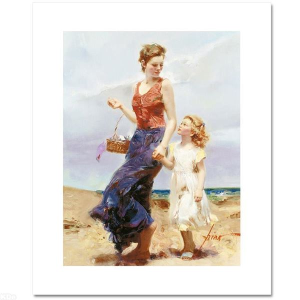 Pino (1939-2010) "Affection" Limited Edition Giclee On Canvas