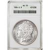 Image 1 : 1884-S $1 Morgan Silver Dollar Coin ANACS AU55 Old Soap Box Holder
