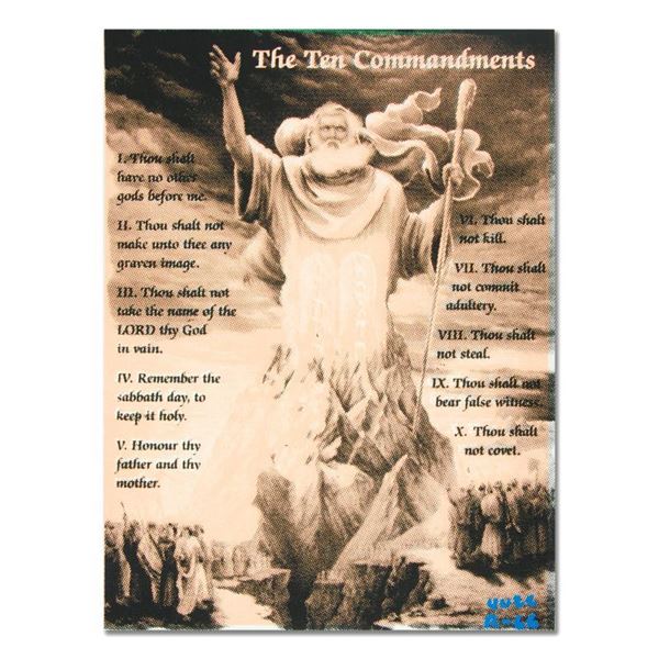 Ringo Daniel Funes "Ten Commandments" Original Mixed Media on Canvas