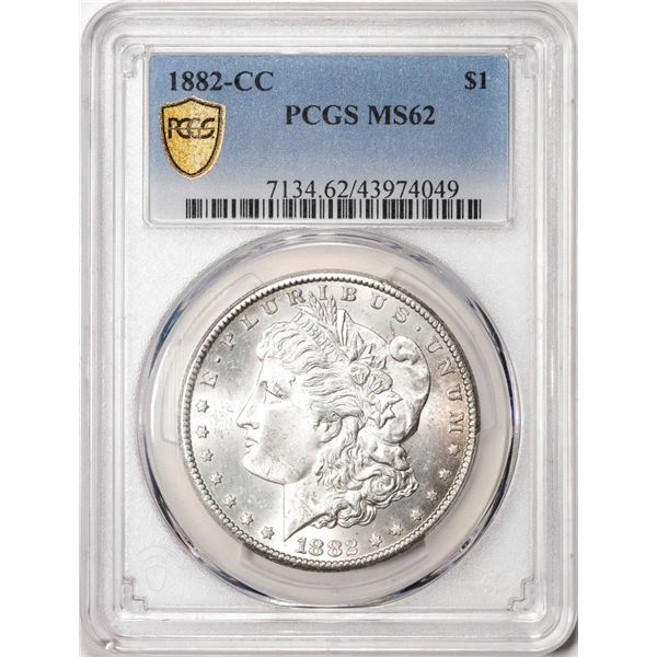 1882-CC $1 Morgan Silver Dollar Coin PCGS MS62