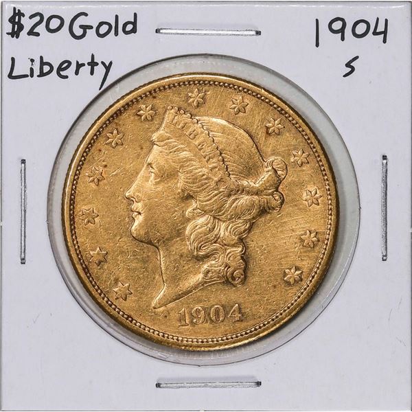 1904-S $20 Liberty Head Double Eagle Gold Coin