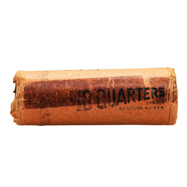 Original Bank Roll of (40) Brilliant Uncirculated 1964 Washington Quarter Coins