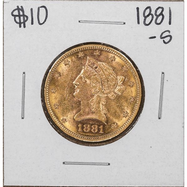 1881-S $10 Liberty Head Eagle Gold Coin