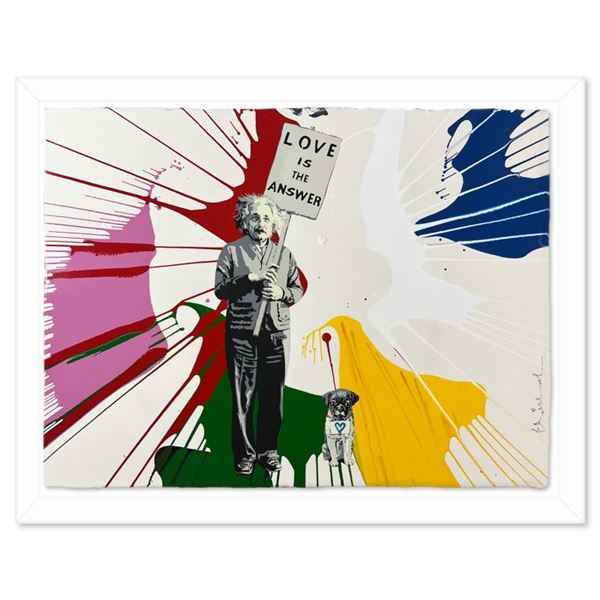 Mr. Brainwash "Einstein" Original Mixed Media on Paper