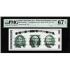 Image 1 : Circa 1970's Washington Center Giori Test Note PMG Superb Gem Uncirculated 67EPQ