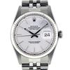 Image 1 : Rolex Mens Stainless Steel Silver Index Datejust Wristwatch
