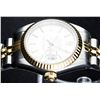 Image 2 : Rolex Ladies Two Tone White Index Datejust Wristwatch