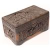 Image 1 : Chinese Hand Carved Antique Wood Box  [142943]