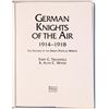 Image 2 : German Knights of the Air 1914-1918 by Treadwell and Wood Hardcover  [161232]