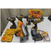 Image 1 : Multiple DeWalt Power Tools & Chargers: Circular Saw, Drills, etc