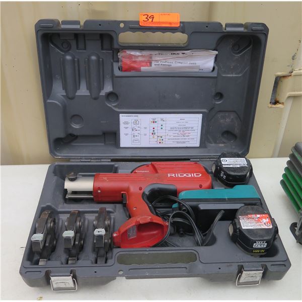 Rigid R100 Machine Ridgid 100-B Compact Diagnostic Press Tool w/ Accessories in Hard Case ...