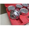 Image 2 : Set of 8 Large Sockets in Hard Case