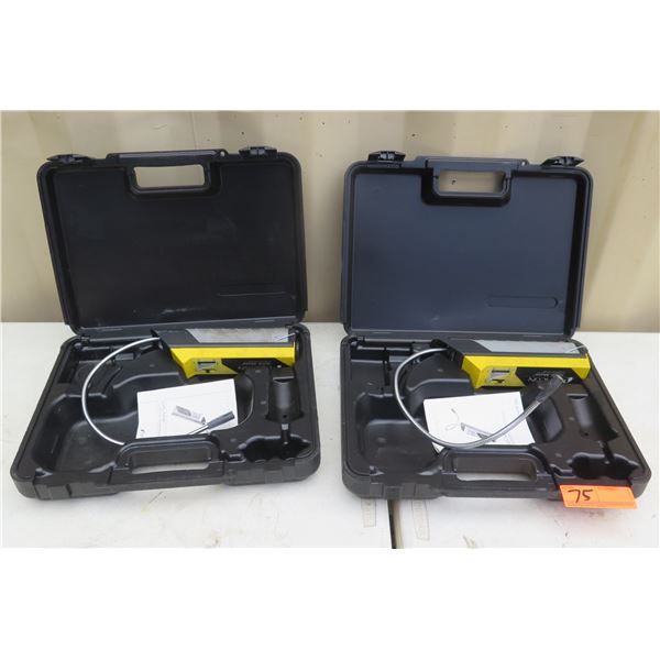 Qty 2 Inficon Gas Mate Combustible Gas Detectors in Hard Cases