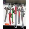 Image 1 : Multiple Pipe Wrenches & Pliers: Ridgid, Husky, etc