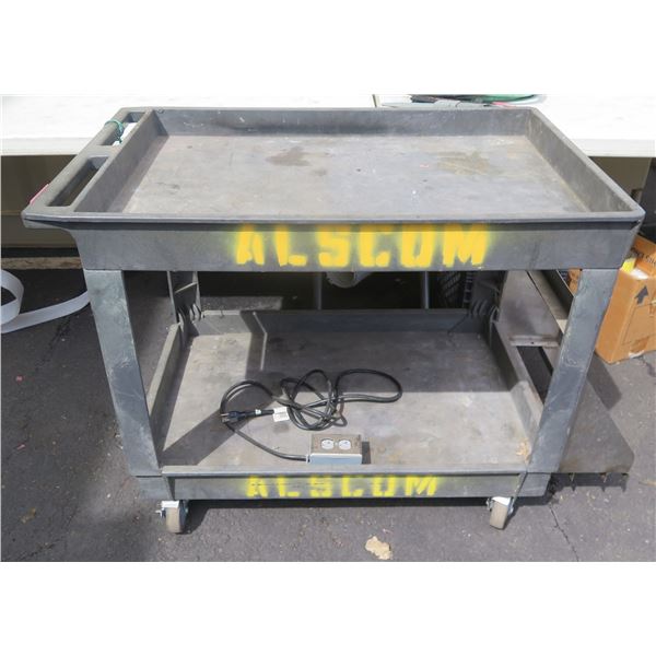 Rolling Cart w/ Undershelf 40"x26"x32"H