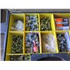 Image 2 : Stanley Plastic Organizer w/ Misc Hardware: Nuts & Bolts, Washers, etc