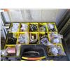 Image 1 : Stanley Plastic Organizer w/ Misc Hardware: Nuts & Bolts, Fittings, etc