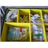 Image 2 : Stanley Plastic Organizer w/ Misc Hardware: Fittings, Valves, Elbows, etc