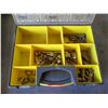 Image 1 : Stanley Plastic Organizer w/ Misc Hardware: Fittings, Connectors, Bits, etc