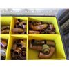Image 2 : Stanley Plastic Organizer w/ Misc Hardware: Fittings, Connectors, Elbows, etc