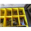 Image 2 : Stanley Plastic Organizer w/ Misc Hardware: Fittings, Nuts & Bolts, Connectors, etc
