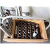 Image 2 : Wooden Box w/ Metal Pipe  Sections & Connectors