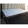 Image 2 : Qty 2 Plastic Lifetime Folding Tables 72"L